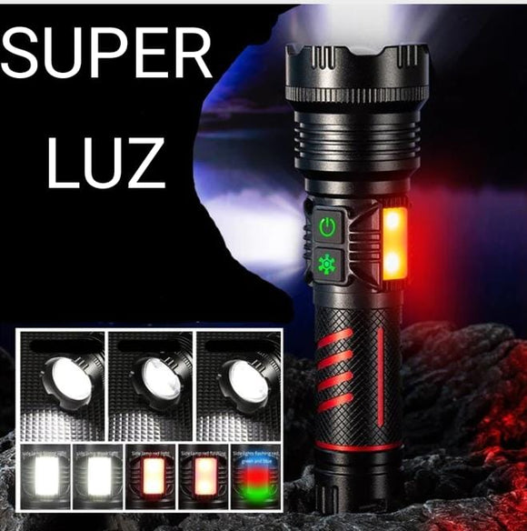 Lanterna Turboled com Super foco de Luz regulável